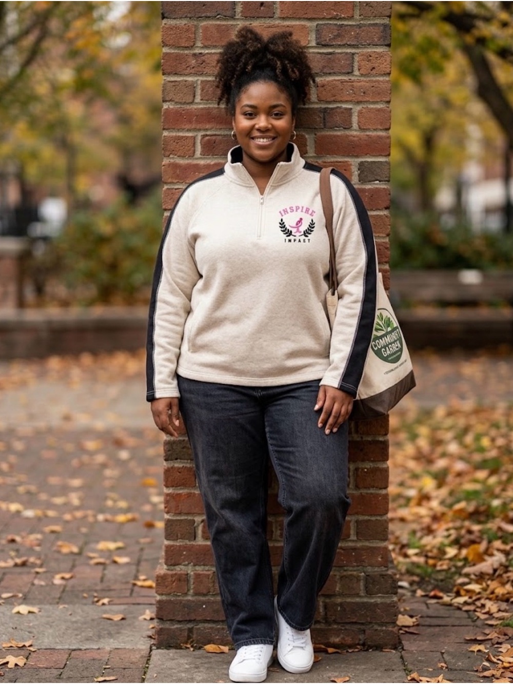 Susan Komen Breast Cancer Awareness Sweater Women's 2X Knit Pullover 1/4 Zip